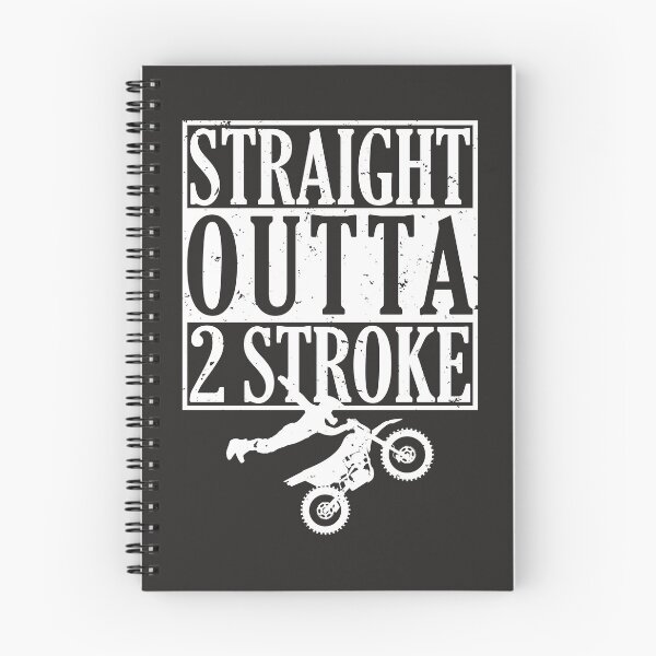 Item preview, Straight Outta Out of 2 Stroke Oil Gas Motocross Dirt Bikes designed and sold by shoutoutshirtco.