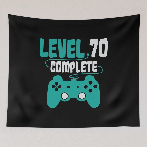 Item preview, Gamer Shirt Level 70 Complete Gaming Birthday Gift Tee designed and sold by haselshirt.