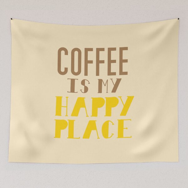 Item preview, Coffee is my happy place designed and sold by jazzydevil.