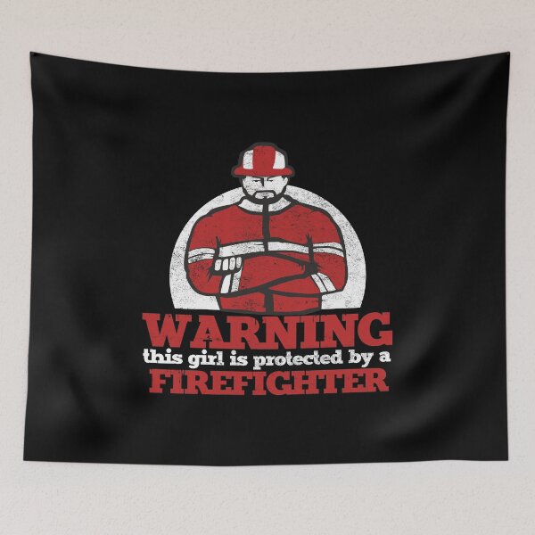 Item preview, Protected By Firefighter Proud Firemen Gift  designed and sold by haselshirt.
