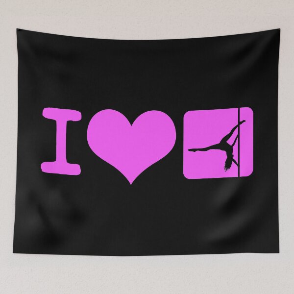 Item preview, I Love Pole Dancing Dancer Fitness Pink Gift Idea designed and sold by haselshirt.