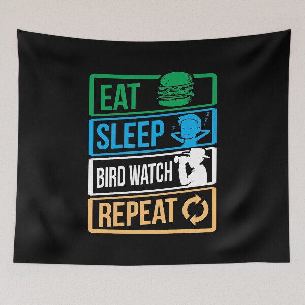 Item preview, Birds Bird Lover Eat Sleep Bird Watch Birthday Gift designed and sold by haselshirt.