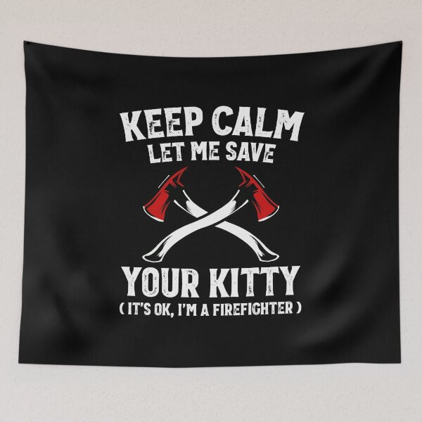 Item preview, Firefighter Keep Calm Proud Firemen Gift  designed and sold by haselshirt.