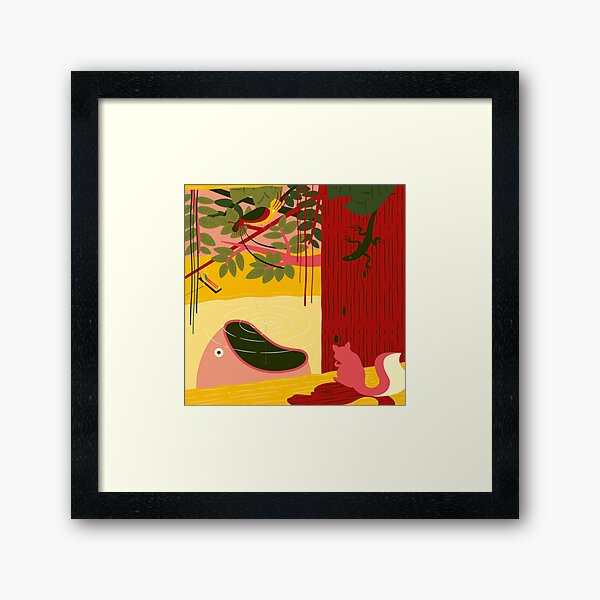 No more tranquility Framed Art Print
