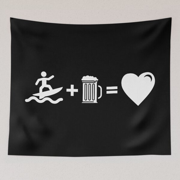 Item preview, Surfing Beer Mug of Beer Is Love Athlete Gift Idea designed and sold by haselshirt.