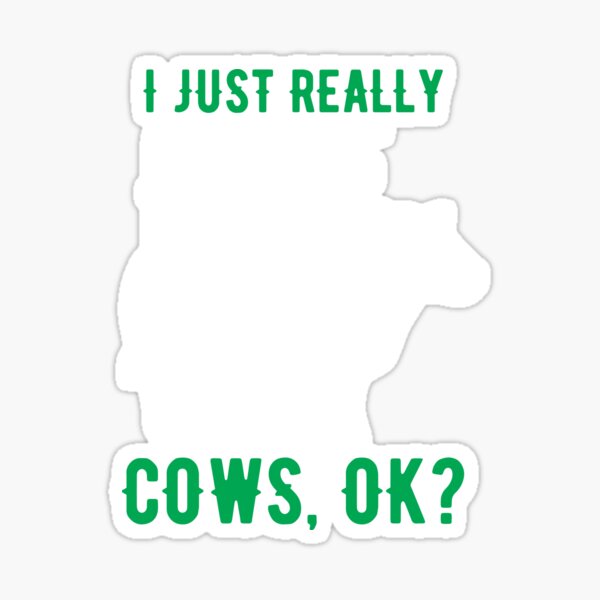 Vista previa del artículo con la obra «Amante de las vacas Simplemente me gustan las vacas Ok Idea de regalo de cumpleaños», diseñado y vendido por haselshirt.