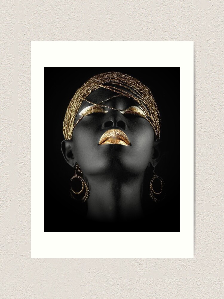 African Queen Art Print By Johnnyssandart Redbubble