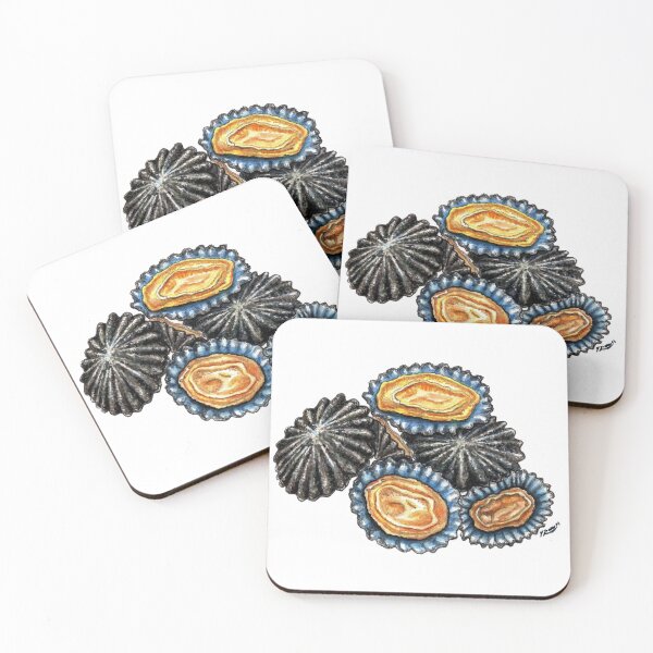 Item preview, Patella - Spanish Lapas Shellfish art for seafood lovers designed and sold by chloeyzoard.