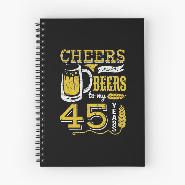 Item preview, Cheers and Beers 45th Birthday Gift Idea designed and sold by haselshirt.