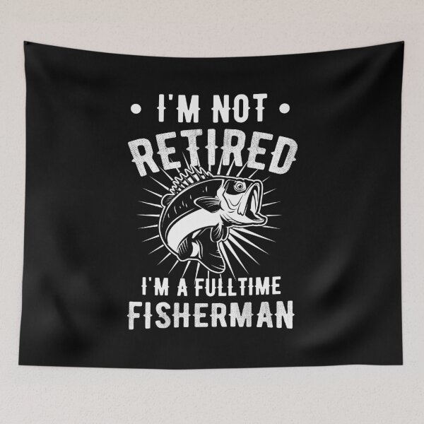 Artikelvorschau, Retirement Retired Full time Fisherman Fishing Gift Idea entworfen und verkauft von haselshirt.