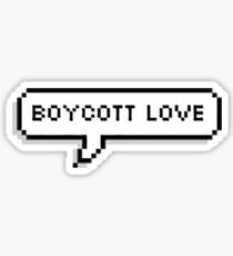 Boycott Love Sticker