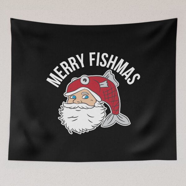Item preview, Funny Christmas Xmas Fishing Santa Holiday Gift Idea designed and sold by haselshirt.