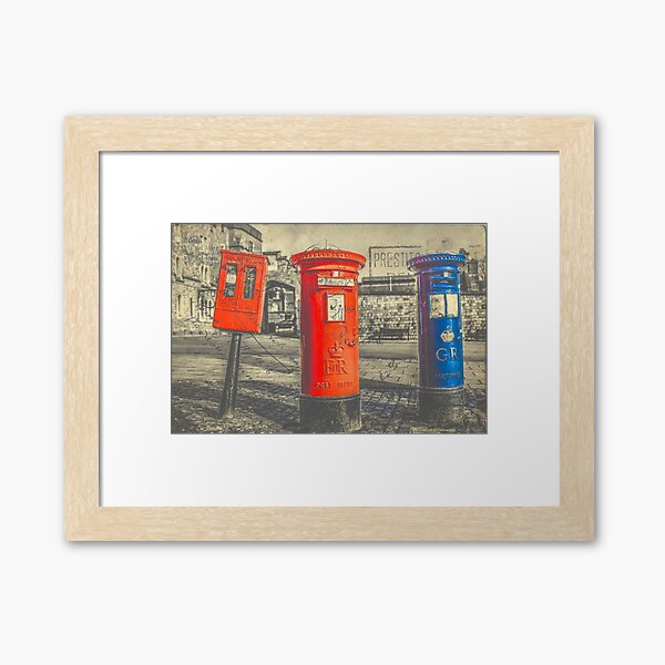 British Post Boxes Framed Art Print
