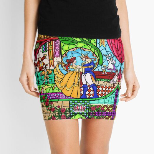 Patterns of the Stained Glass Window Mini Skirt