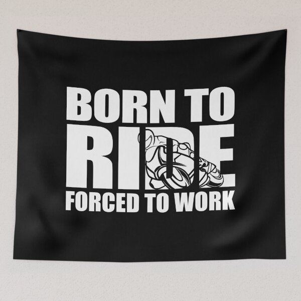 Item preview, Born To Ride Motorbike Forced To Work Gift Idea designed and sold by haselshirt.