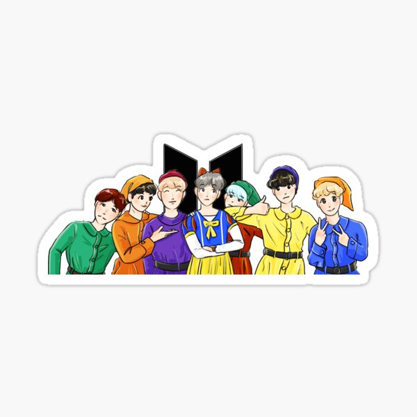 Snow White and the seven dwarfs Sticker
