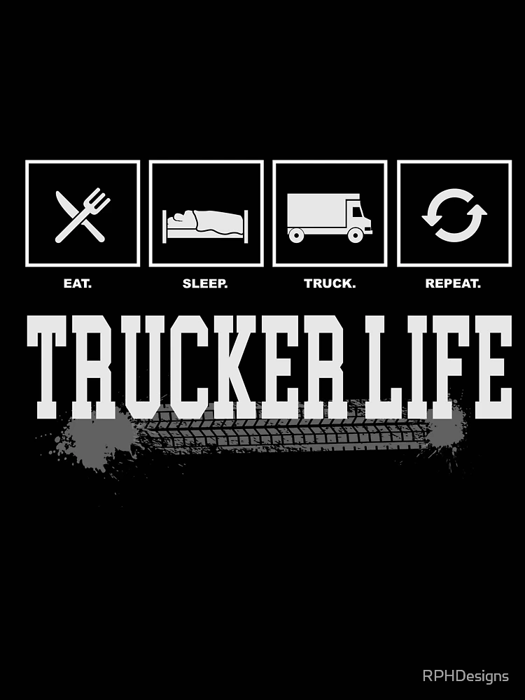 Thumbnail 3 of 3, Scarf, Trucker Life designed and sold by RPHDesigns.