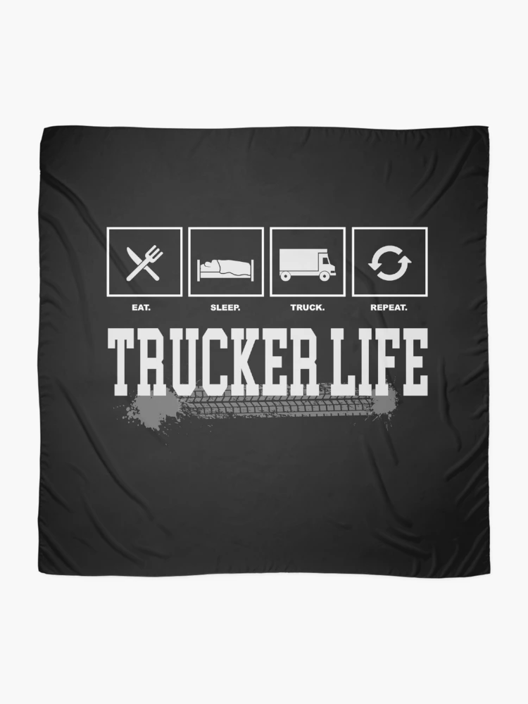 Thumbnail 2 of 3, Scarf, Trucker Life designed and sold by RPHDesigns.