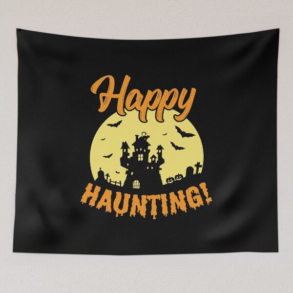 Item preview, Halloween Shirt Happy Haunting! Scary Tee Gift designed and sold by haselshirt.