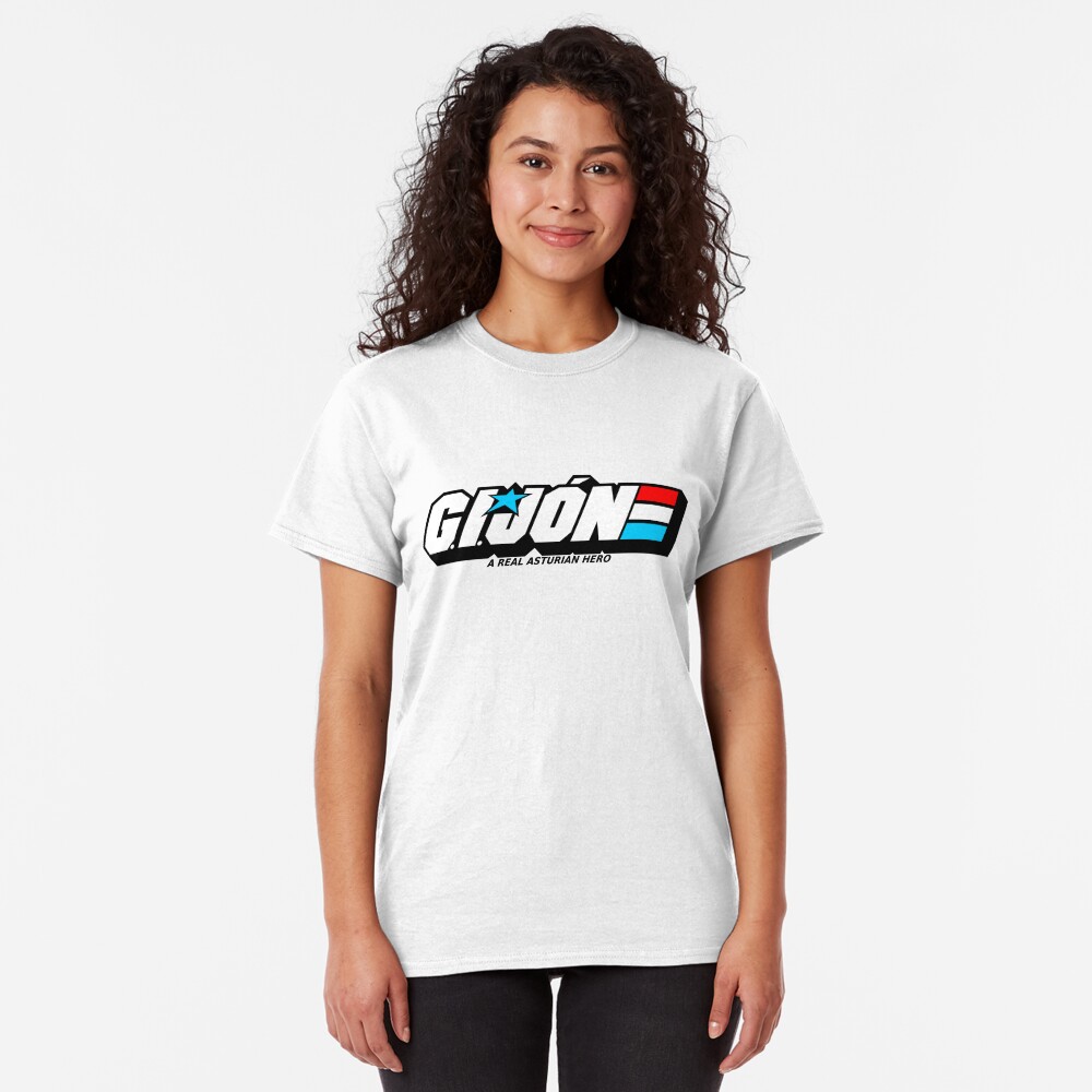 Gijon Heroe Asturiano - White Red Background Classic T-Shirt
