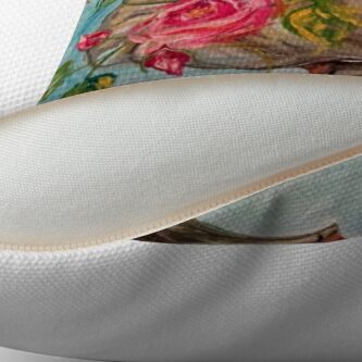 Alternate view of Rosey the elephant Floor Pillow