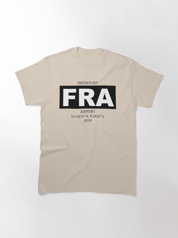 Thumbnail 2 of 7, Classic T-Shirt, Frankfurt Airport FRA designed and sold by AvGeekCentral.