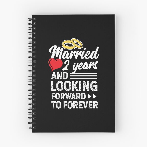 Item preview, Second Wedding Anniversary Married 2 Years Looking Forward To Forever designed and sold by haselshirt.