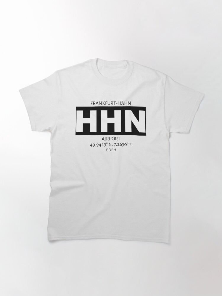 Alternate view of Frankfurt-Hahn Airport HHN Classic T-Shirt