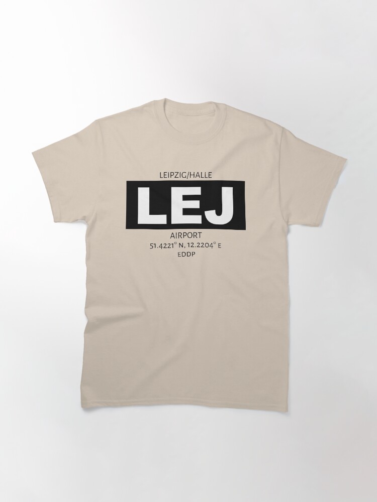 Thumbnail 2 of 7, Classic T-Shirt, Leipzig/Halle Airport LEJ designed and sold by AvGeekCentral.