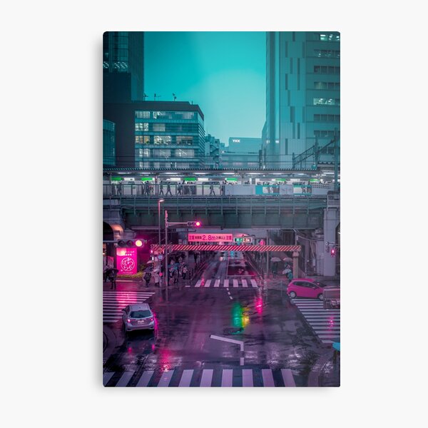 Neo Tokyo Metropolis Metal Print