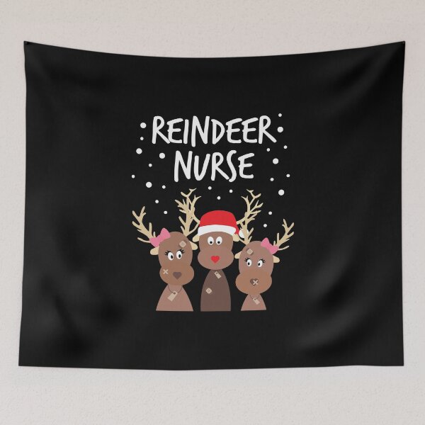 Item preview, Christmas Tree Xmas Nurse Reindeer Snow Holiday Gift designed and sold by haselshirt.