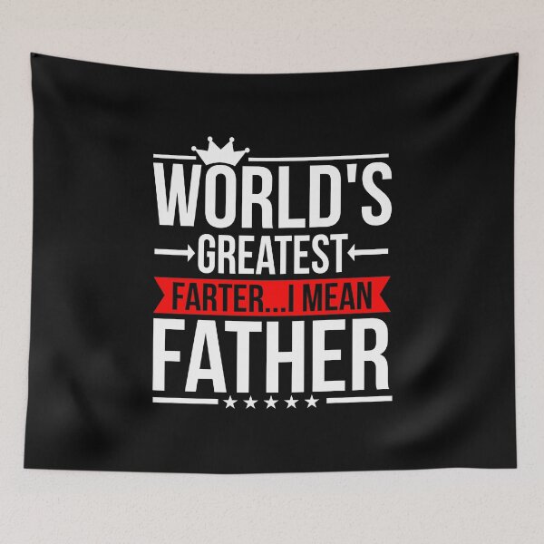 Artikelvorschau, Dad Shirt World's Greatest Farter...I mean Father Gift Tee entworfen und verkauft von haselshirt.