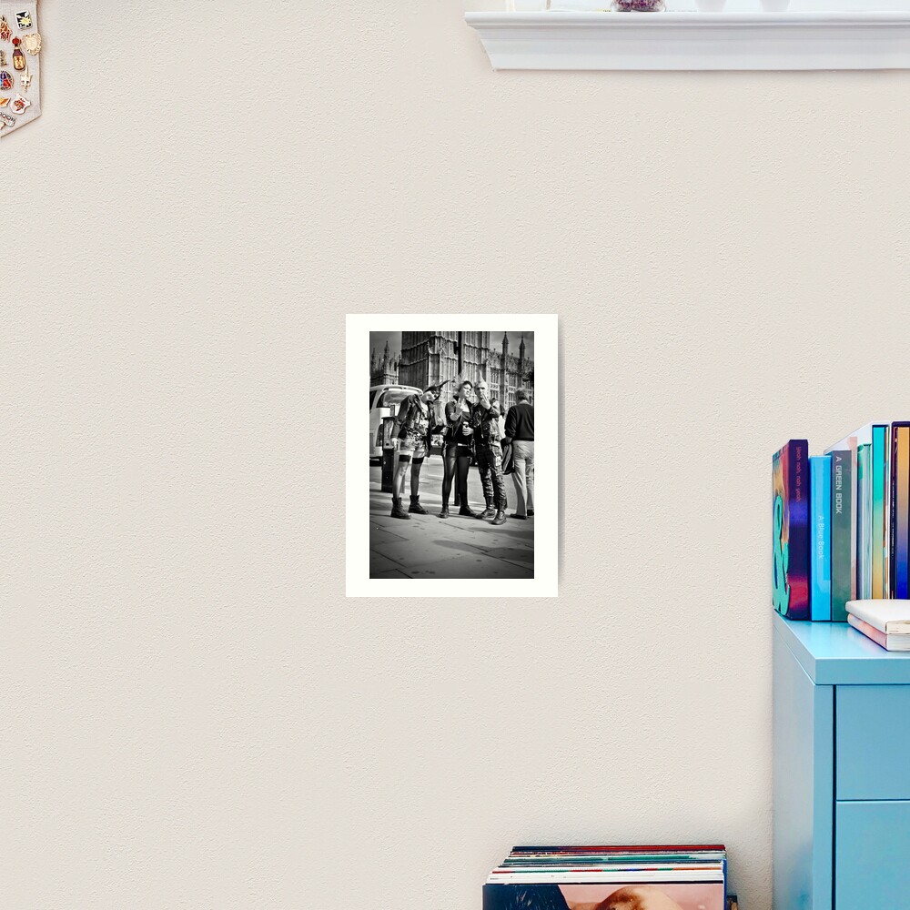 Punks in London: Punk Rockers Art Print