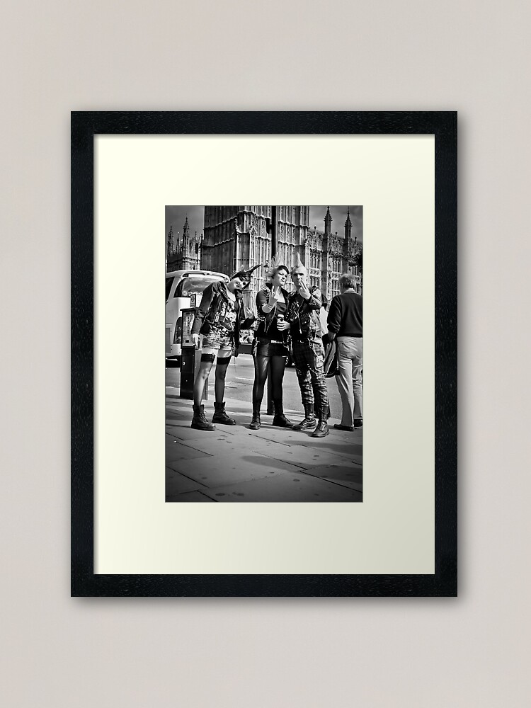 Alternate view of Punks in London: Punk Rockers Framed Art Print
