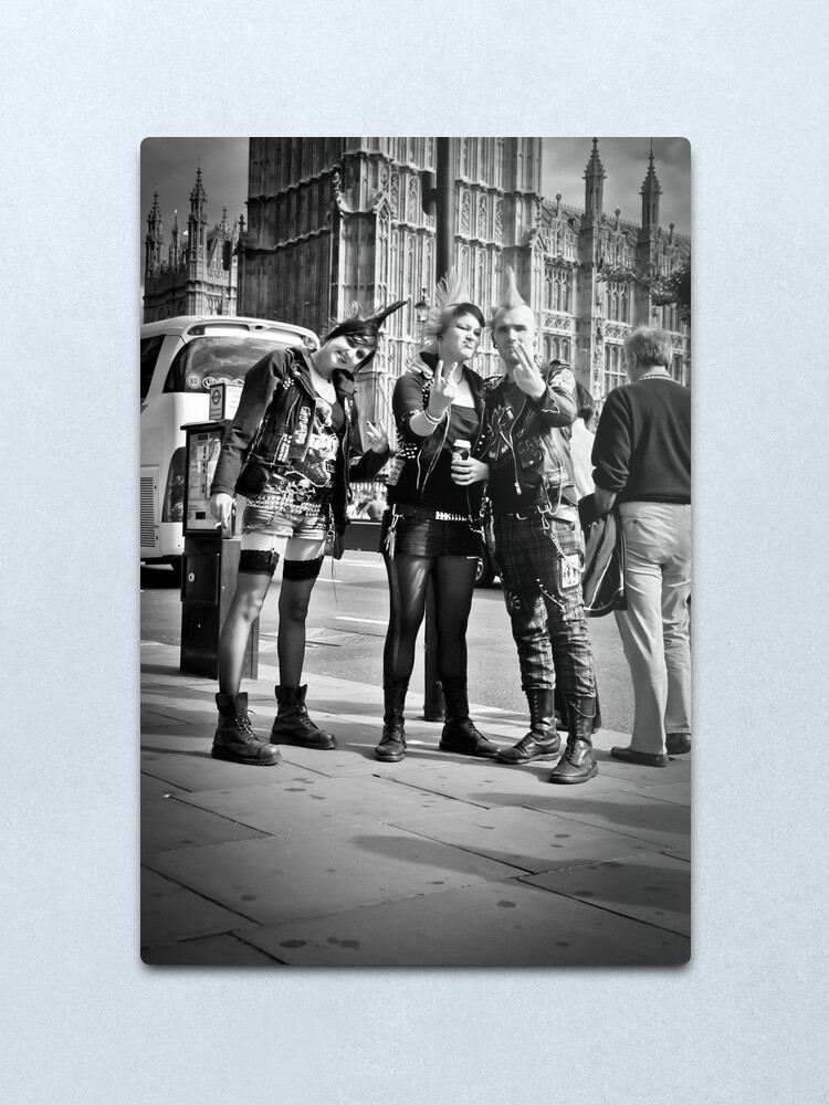 Alternate view of Punks in London: Punk Rockers Metal Print