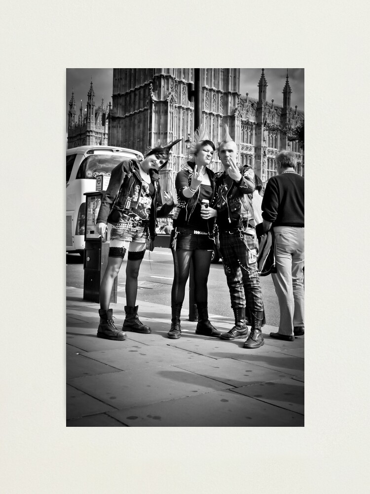 Alternate view of Punks in London: Punk Rockers Photographic Print