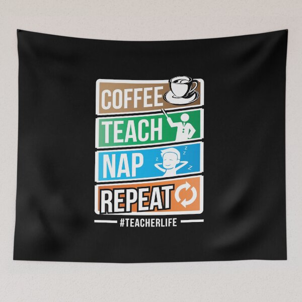 Item preview, Teacher Teacher's Day Coffee Nap Teacher's Gift designed and sold by haselshirt.
