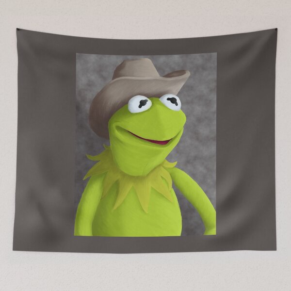 Item preview, Cowboy Hat Kermit Portrait designed and sold by DILLIGAFM8.