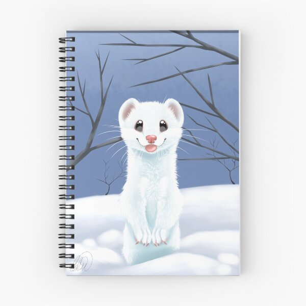 Item preview, Stoat in its Winter Coat designed and sold by MMM-Meep.
