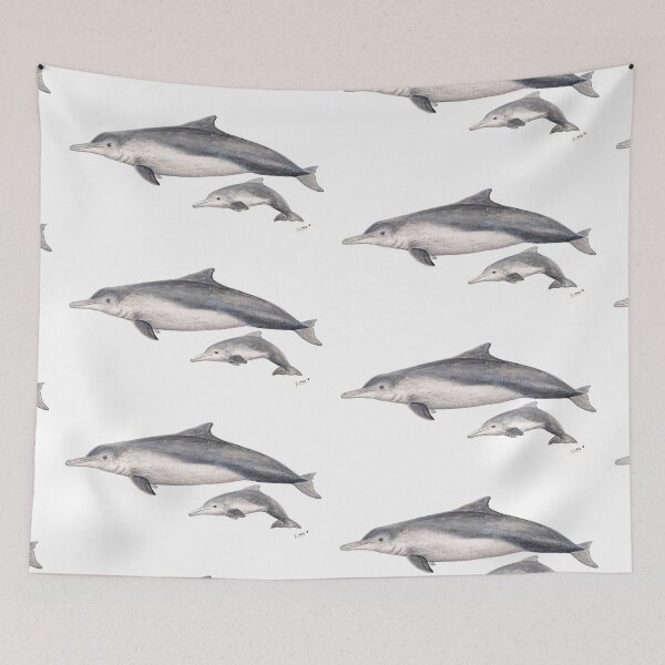 Item preview, Australian humpback dolphin (Sousa sahulensis) with baby designed and sold by chloeyzoard.