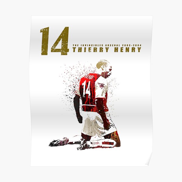 : Thierry Henry Poster by Silk Printing # Size about (60cm x  80cm, 24inch x 32inch) # Unique Gift # 26E57A: Posters & Prints