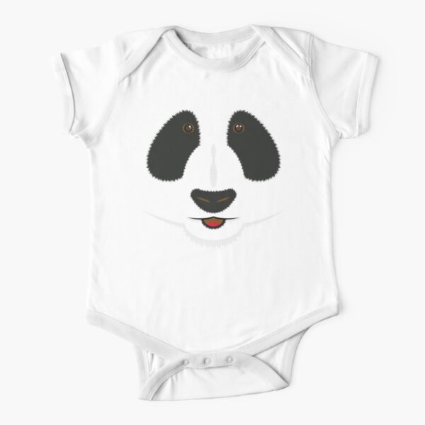 Panda face Short Sleeve Baby One-Piece