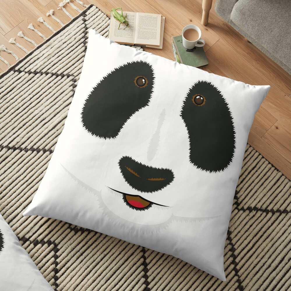 Panda face Floor Pillow