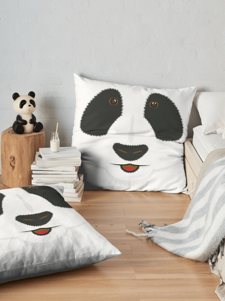 Alternate view of Panda face Floor Pillow