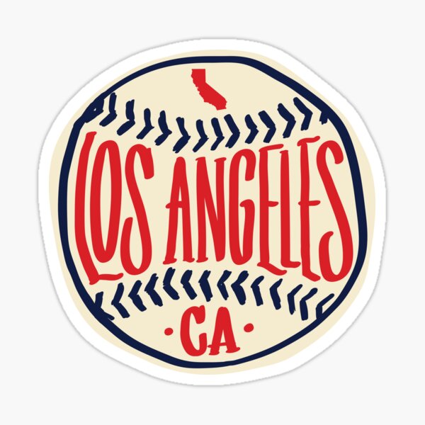 Los Angeles Custom Letters Script  Sticker for Sale by Custom