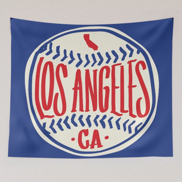 Item preview, Los Angeles California Hand-Illustrated Baseball Typography designed and sold by thegoodwordsco.