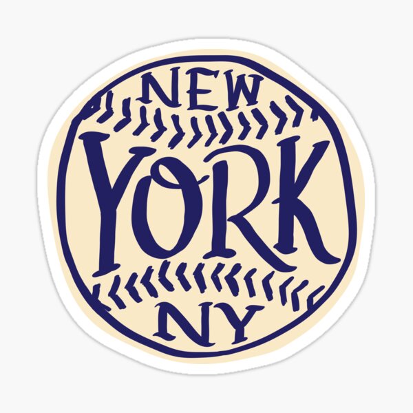 Item preview, New York, New York Hand Drawn Script Baseball Design designed and sold by thegoodwordsco.