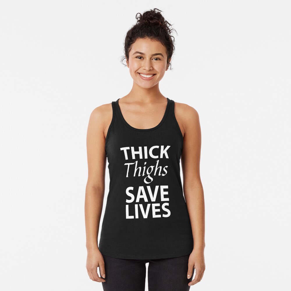 Thick Thighs Save Lives Plus Size Chunky Chubby Fluffy Tee Throw Pillow by  Fast Life Full Throttle