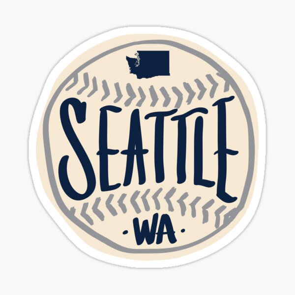 Item preview, Seattle Washington Hand-Drawn Baseball Typography Art designed and sold by thegoodwordsco.