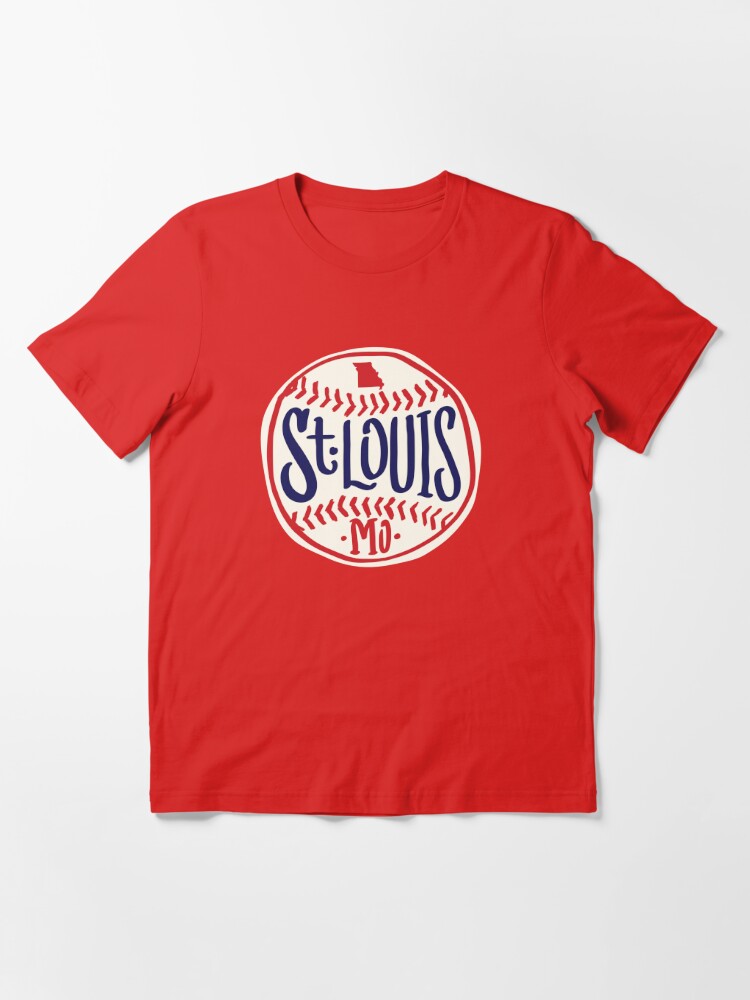 St. Louis Cardinals Busch Stadium T-Shirt from Homage. | Grey | Vintage Apparel from Homage.